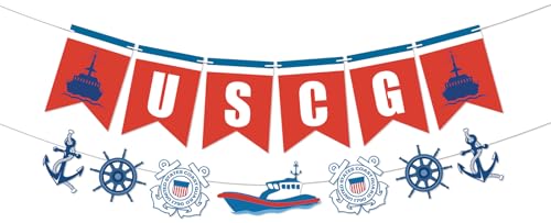 Coast Guard Decorations - Military USCG Banner Welcome Home Banner Military Coast Guard Graduation Parties Retirement Celebrations