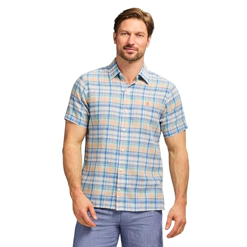 Amazon.com: Izod Men's Short Sleeve Madras Button Down Shirt