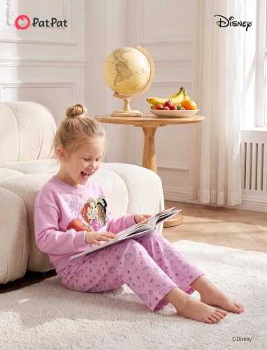 Image of Disney Outfits for Girls Long Sleeve Shirt Pocket Pant Toddler Sweatsuit