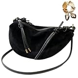 Adjustable Strap:Designed for flexibility,versatile suede satchel can be carried as a handbag,a shoulder bag,or a crossbody bag.The adjustable strap allows you to offer hands-free convenience and a customized fit for daily commutes,shopping trips,parties,dating,or casual outings