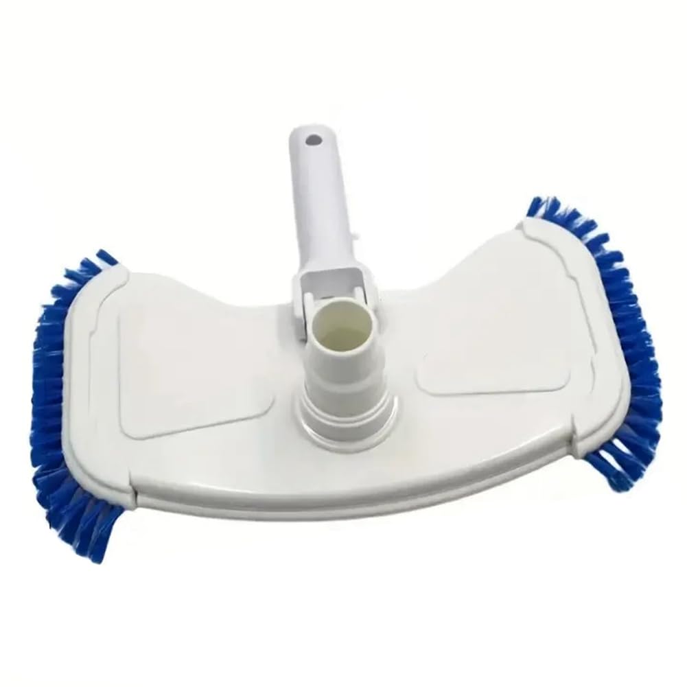 Vjsujehgy Hotel Shower Cleaning Brush with Integrated Brush System Swimming Pool Curved Vacuum Cleaner Suction Head Bath Spas