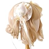 Kuroobaa お団子カバー チャイナお団子 綿入り お団子ヘア チャイナロリィタ ハロウィン コスプレ (薄いイエロー)