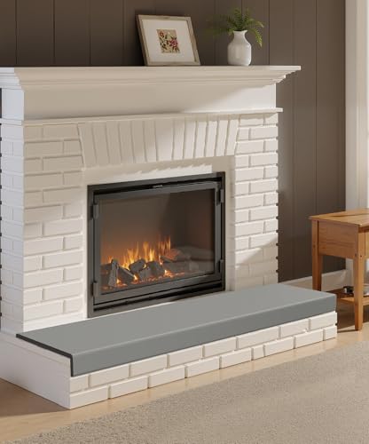 Fireplace Baby Proofing 80 Soft Seat Hearth Cushion for Baby Proof Memory Foam Brick Fire Place Bumper Protector Pad for Babies Child Children Toddlers (Grey)
