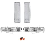 HECASA Corner & Signal Lights Compatible with 1983-1994 Chevy Blazer 1982-1993 Chevrolet S10 Clear Front Corner Lights Front Bumper Signal Lights 4Pcs