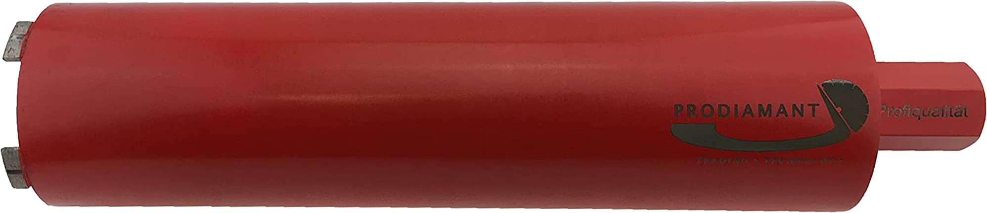 PRODIAMANT Premium diamentowa koronka wiertnicza na sucho 82 mm x 1 1/4 cala koronka wiertnicza na sucho 82 mm 400 mm długość użytkowa