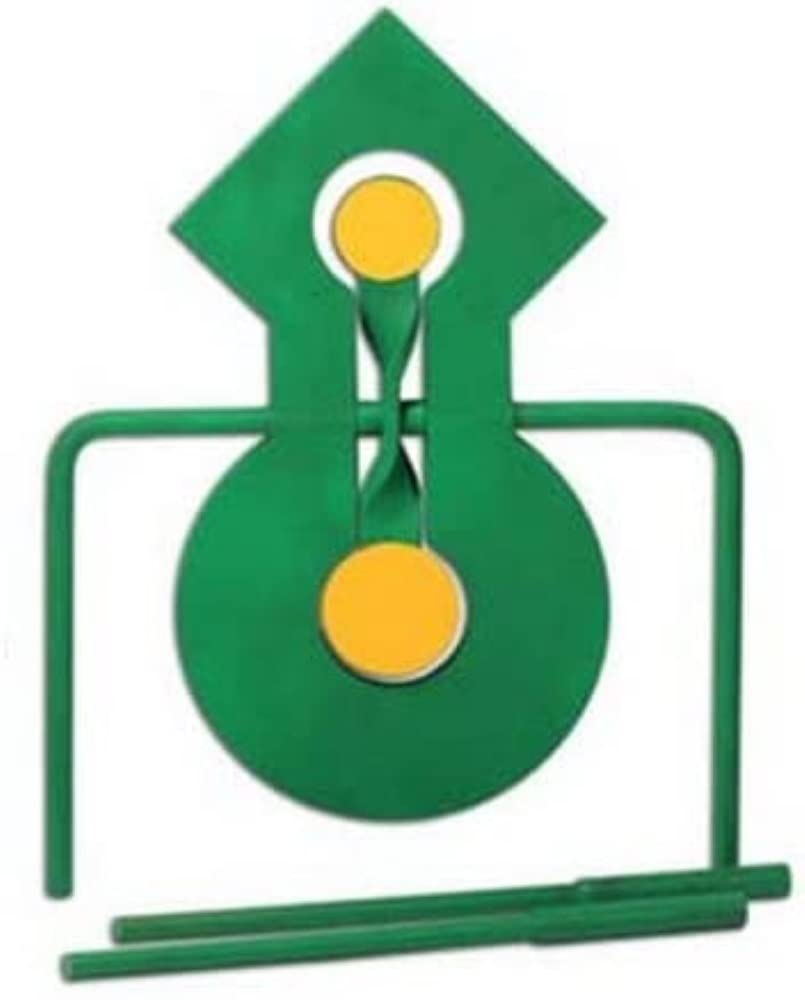 Champion Range and Target Bushnell Double Reaction Metal Spinner Target, Green (44880)