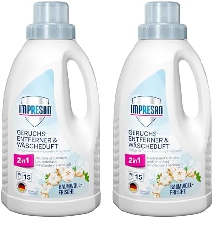 IMPRESAN Geruchsentferner und Wäscheduft | 2in1 neutralisiert...