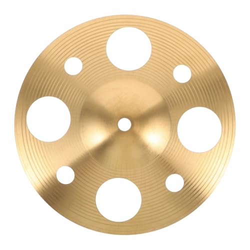 WHAMVOX Percussion Hand Cymbals Alloy with Hole for Enhanced Sound Lightweight Design for Live Performances and Practice Sessions for Drummers and Musicians