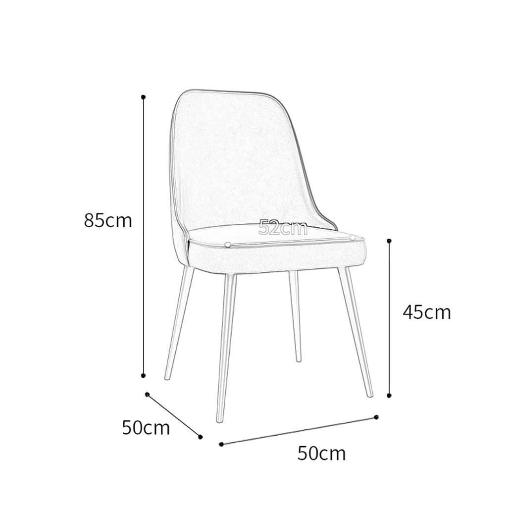 Lot de 4 chaises de salle à manger en velours avec dossier ergonomique et pieds en métal pour comptoir, salon, chaise de réception (couleur : rose)