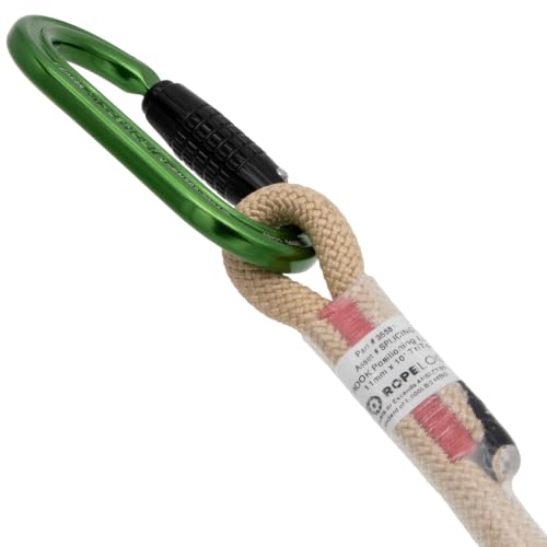 Image of Notch Rook Positioning Lanyard 10 ft. Sterling Tri-Tech Rope, Rook Swivel Pulley, 2 Notch Oval Carabiners, Rope Logic 8mm Black Beeline Eye 2 Eye 30 inch (35681)
