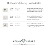 HOUND & NATURE Öko Hundedecke Davos - weiche Hundematte waschbar, gepolsterte Liegedecke für große Hunde hygienisch, robust & nachhaltig (L - 100x80 cm, Grau)