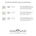 HOUND & NATURE Öko Hundedecke Davos - weiche Hundematte waschbar, gepolsterte Liegedecke für große Hunde hygienisch, robust & nachhaltig (L - 100x80 cm, Grau)