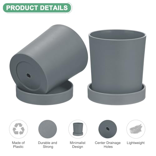M METERXITY 4-Pack Plant Pots - Image 2