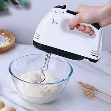 KBZONE Hand Mixer Blender for Cake, Egg Beater Machine Cream Electric Hand Blender for Cake Mixing Whipping Machine Hand Beater for Cake Blender with 7 Speed