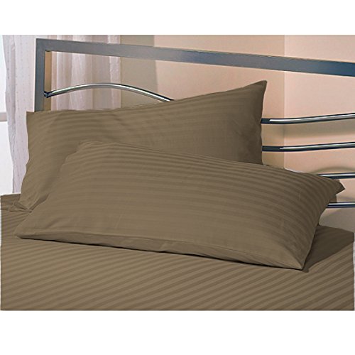 Image of Cotton 300 TC Pillow Cover, Single, Brown, 2 Pieces