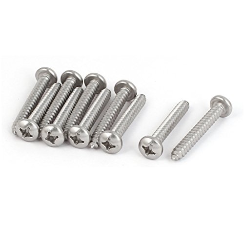 Tornillo Autoperforante M5.5x40 mm Cabeza Plana Phillips 10 pzas