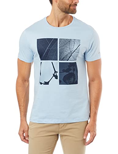 Aramis Camiseta Estampa Folha Quadros (Pa), Masculino, G, Azul Claro 109, Aramis