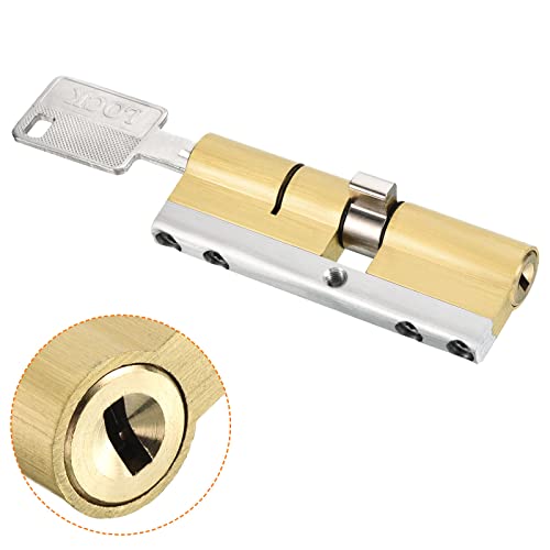 PATIKIL 40/50 (90mm Overall) European Double Lock Cylinder, Door Cylinder Lock with 8 Keys for Wooden Doors Aluminum Doors - Image 4