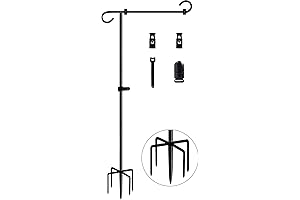 Koutemie Heavy Duty 49" Garden Flag Holder: Elevate Your Outdoor Décor