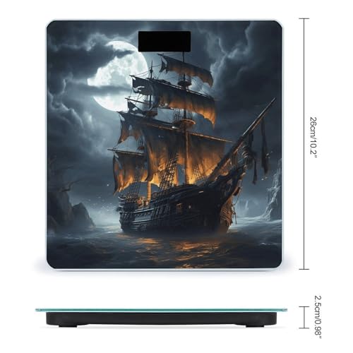 Báscula digital para baño con pantalla LED y sensor de peso miniatura 2