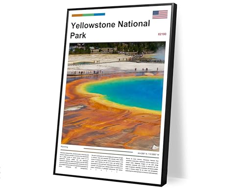 poster original design Yellowstone National Park(36"x24" Unframed) wall art Grand