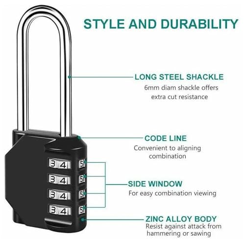 Cadenas à code pour valise anse longue pour protéger vos affaires sans clé