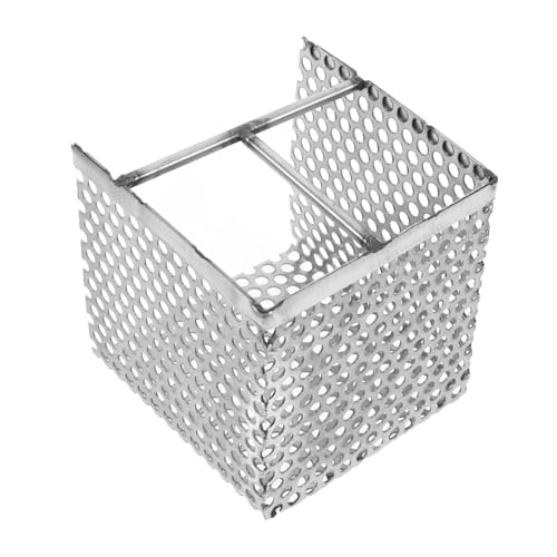 Colador de mano ergonómico de acero inoxidable para canaletas