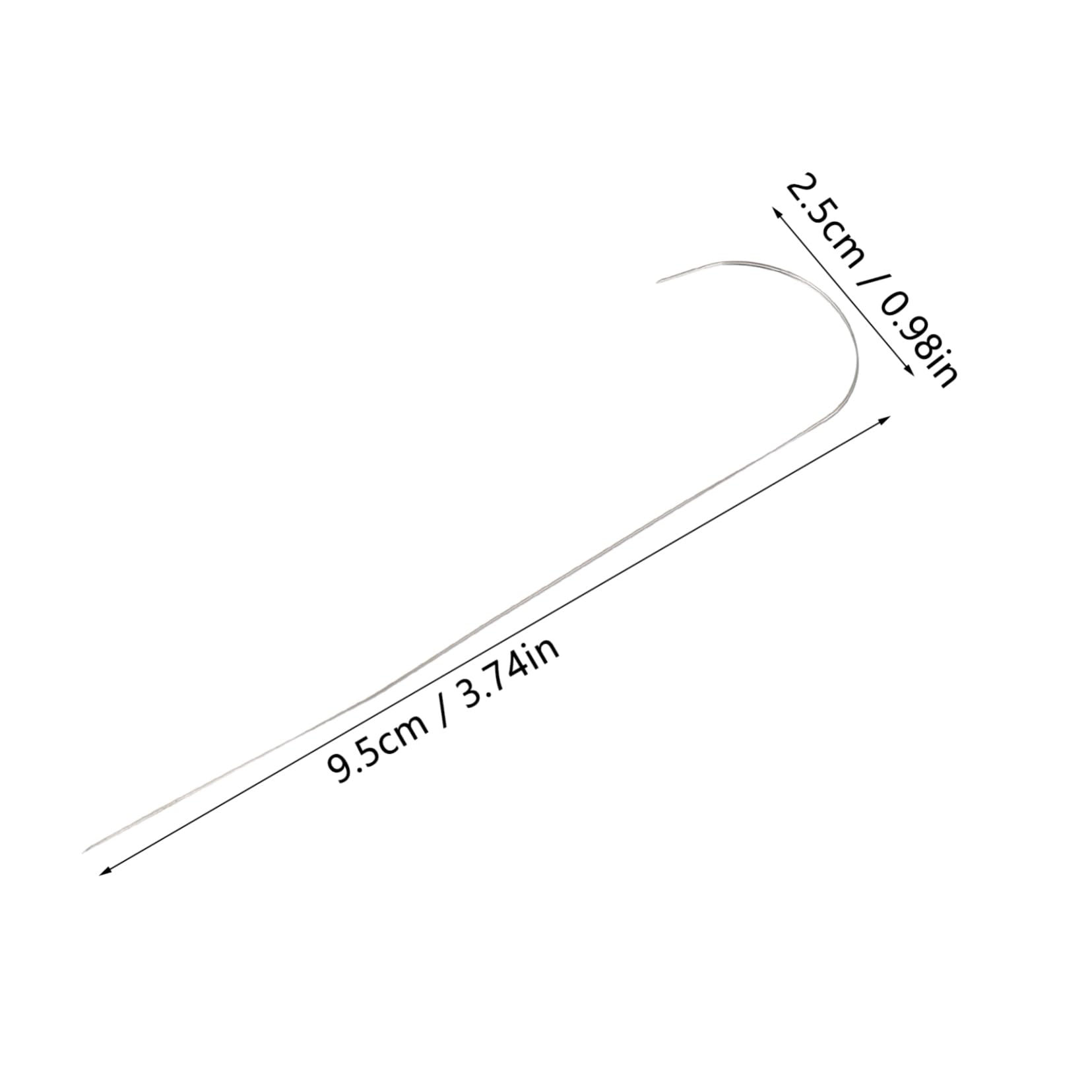 EPIGEIST 4pcs Beading Needles for Sewing Embroidery Bent Needles Fine Workmanship Lightweight Portable Ideal for Hand Sewing