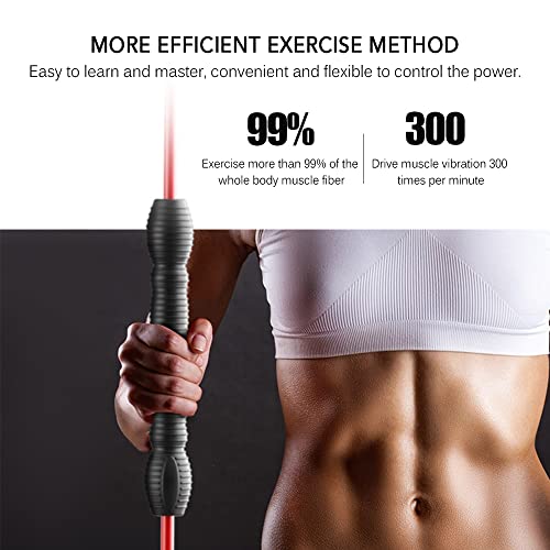 Vara de fitness,KKcare Bastão de treinamento multifuncional para exercícios de fitness elástico hast