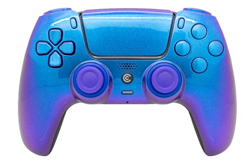 Image of Custom Controllerzz Custom Wireless Controller Compatible with PS5 - Multiple Designs Available (Chameleon & Chameleon Inserts)