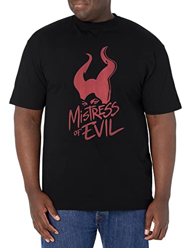 T-shirt Maleficent Disney Noir 4XL Haut Manches Courtes Vetement Coton Homme