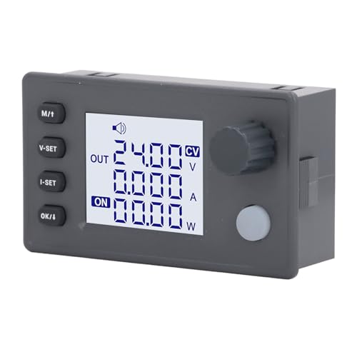 Fuente de Alimentación Reductora, Convertidor Reductor-Elevador Ajustable, Fácil Configuración con Ventilador para Paneles Solares