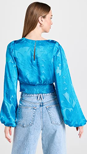 Ramy Brook Women's Connor Blouse, Lake Floral Burnout, Xxl #TOP2