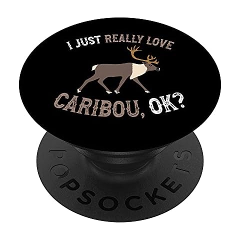 Funny Caribou Lover PopSockets Swappable PopGrip Cover