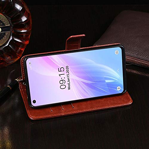 Cover Portafoglio Per OUKITEL C18 Pro – Pelle PU Con Slot Carte, Funzione Stand E Chiusura Magnetica, Rosa - 2
