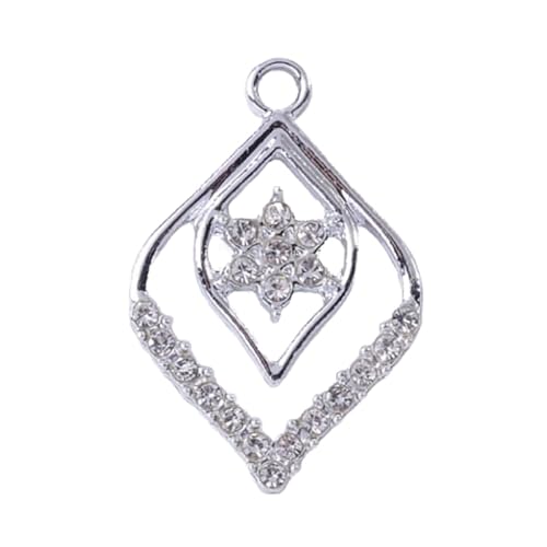 ZCSJD 20/40Pcs 15-21mm Rhinestone flying insect Knot Alloy Charms, Sparkling Crystal Charms for DIY Bracelet Making, Necklace Crafting, Handmade