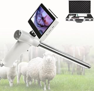 Artificial Insemination Kit for Dogs/Sheep/Pig/Cow/Horse, Professional Visual Insemination Kit, Constant Temperature Heating, Visual Endoscope Sperm Ai Gun Artificial Device Deferens (Cow/Horse)