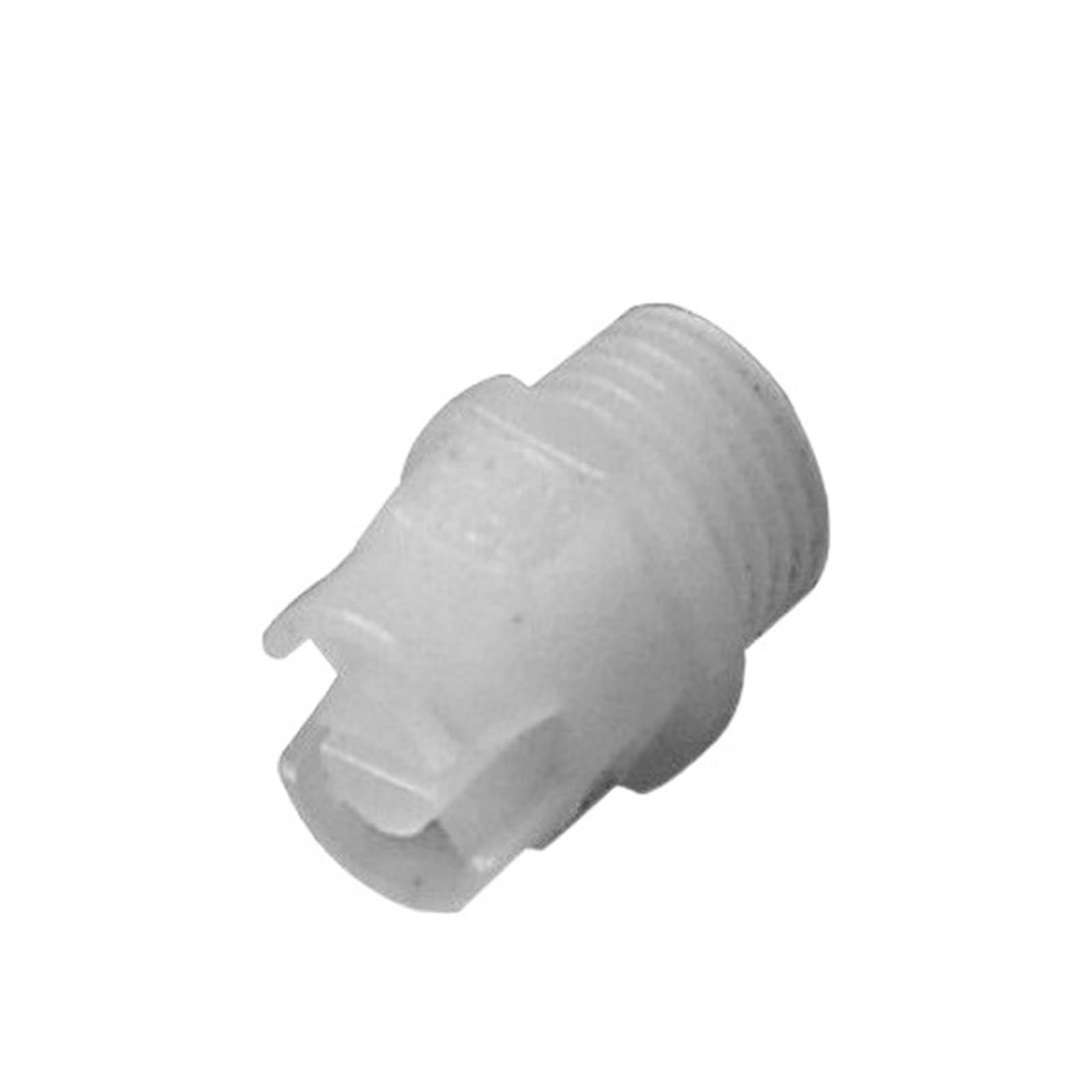 SSIMOO Boquilla en forma de abanico plano blanco de PP/PVDF, boquilla de cono de pulverización DN6 DN8 DN10, niebla de agua for chorro de agua, humidificación de limpieza de metales automática, 10 Uds