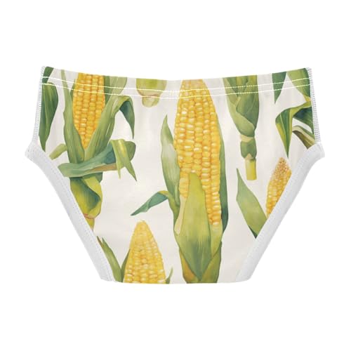 KLL Corn Cobs Beautiful Exotic Watercolor Little Boys Cotton Nighttime Underwear Cute Undies2