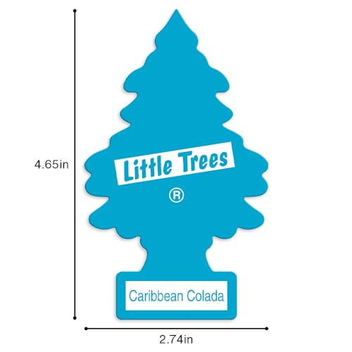Image of LITTLE TREES Air Freshener, Hanging Tree, Caribbean Colada | Long Lasting Scent | For Auto or Home | 24 Count, Pack of 36