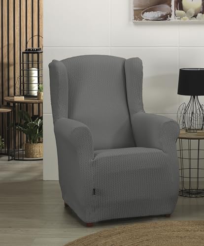 Estoralis Sumatra Funda de Sillon Bielástica Gris Perla Protector de Calidad 3