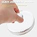 HEMOTON Flour Container Glass Glass Weights with Handle: 2pcs Clear Glass Fermenting Lid Traditional Pickle Jar Lid Cover for Wide Mouth Mason Jars 10cm Airtight Glass Jars