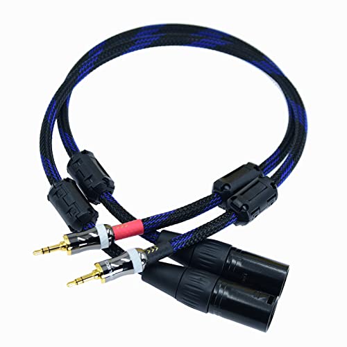 Cable Jack 3.5 mm a 2X XLR Macho Balanceado 1m miniatura 2