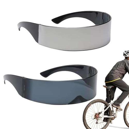Gacqpli Gafas de sol envolventes, sin bordes, protección UV a prueba de futuro, para hombres y mujeres, para desplazamientos diarios, conducción, ciclismo y ciclismo
