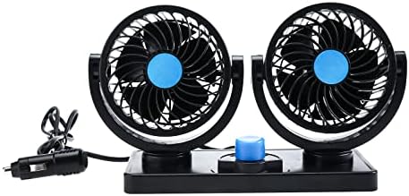 Zone tech Car Cooling Air Fan 12V 12V Dual Head Car Auto Electric ...