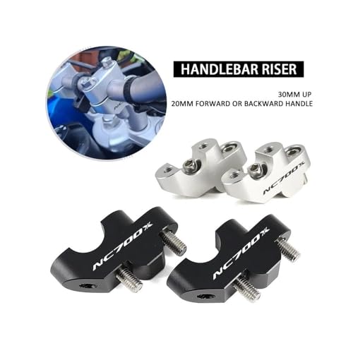 Pince de guidon rehausseur NC700X pour voyager sans douleur au dos en moto