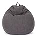 Green Bean© Indoor XXL Sitzsack mit 300 Liter mit EPS-Perlen Füllung - Kuschelig Weich Waschbar - Drinnen Stoff Bodenkissen Liegekissen Sitzkissen - Dunkelgrau Asphalt