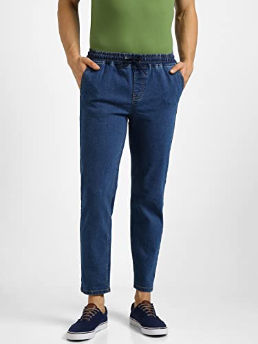 Image of Urbano Fashion Men's Regular Fit Mid Rise Washed Jogger Jeans Stretchable