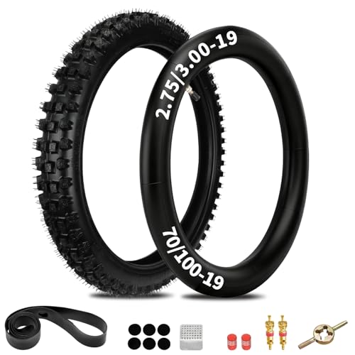 EOPOAYI 70/100-19 2.75/3.00-19 Tire Inner Tube Set...