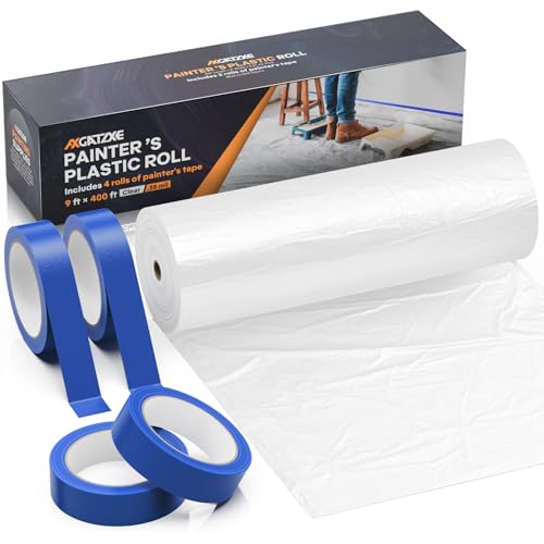 Plastic Drop Cloths for Painting Painters Plastic Sheeting & Tarps